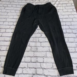 T Alexander Wang Womens Mixed Knit Joggers Sweatpants Black Size Large
